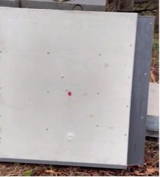 An opaque ballistic fiberglass panel